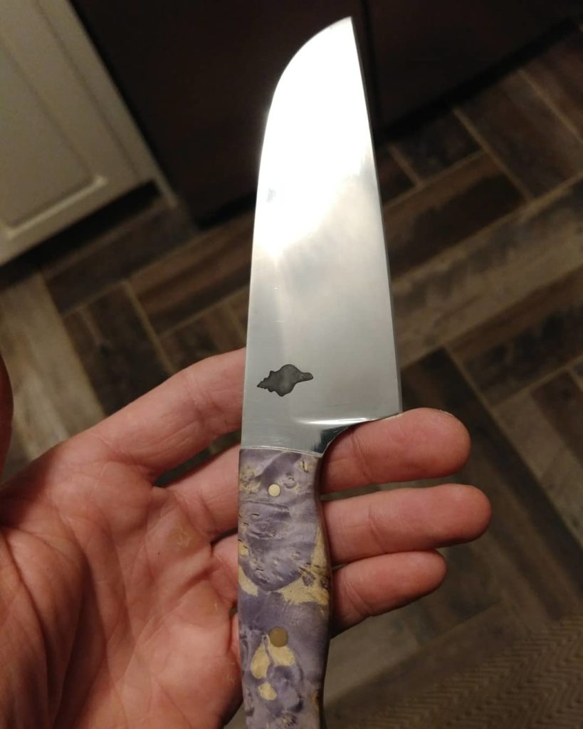 Custom laser etching Nash Knives LLC